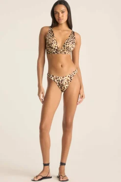 Vitamin A Lyra Bralette Top Lux Leopard EcoLux BT