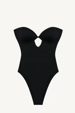 Vitamin A Mabel Underwire Bandeau One Piece Black EcoLux
