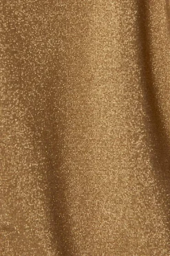 Vitamin A Mabel Underwire Bandeau Top Golden Glow Metallic