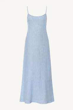 Vitamin A Mari Maxi Dress Summer Stripe Ecolinen