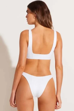 Vitamin A Mika Bralette White Superrib