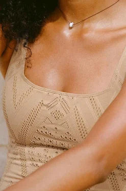 Vitamin A Mika One Piece Natural Calico Crochet