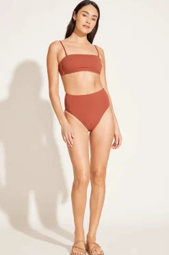 Vitamin A Mila Bandeau Top Copper Brown BioSculpt