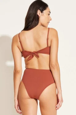 Vitamin A Mila Bandeau Top Copper Brown BioSculpt