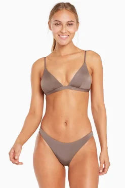 Vitamin A Moss Bralette Top Java Shimmer