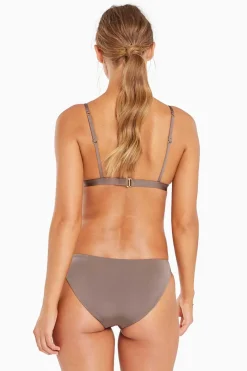 Vitamin A Moss Bralette Top Java Shimmer
