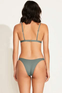 Vitamin A Moss Bralette Top Sea Green EcoRib
