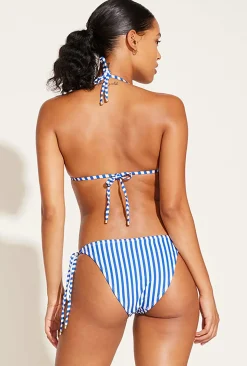 Vitamin A Natalie Miter Stripe Tie Side Bottom Coastal Stripe Yarn Dye