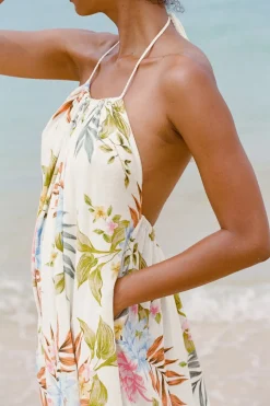 Vitamin A Petra Maxi Dress Summer Bloom Ecolinen