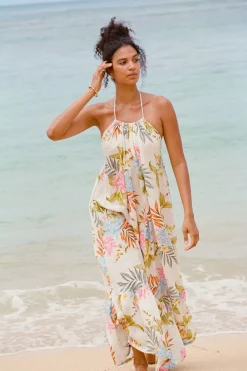 Vitamin A Petra Maxi Dress Summer Bloom Ecolinen