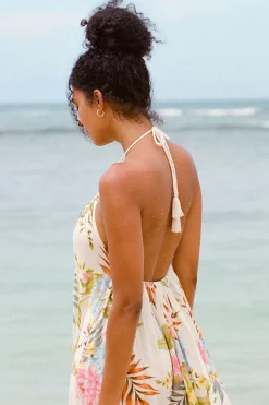 Vitamin A Petra Maxi Dress Summer Bloom Ecolinen
