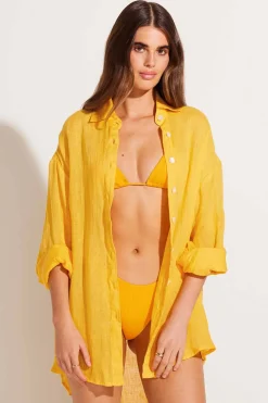 Vitamin A Playa Boyfriend Shirt Sunflower Ecolinen