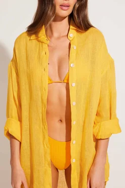 Vitamin A Playa Boyfriend Shirt Sunflower Ecolinen