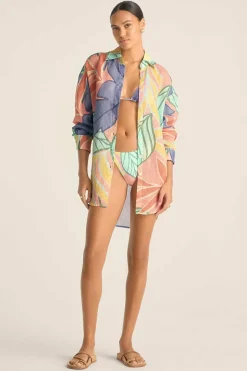 Vitamin A Playa Boyfriend Shirt Retro Jungle EcoLinen