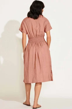 Vitamin A Playa Cut Out Dress Desert EcoLinen