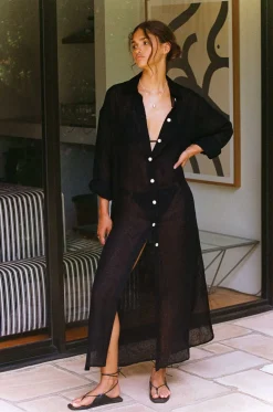 Vitamin A Playa Maxi Black EcoLinen