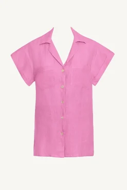 Vitamin A Playa Pocket Blouse Bubblegum Ecolinen