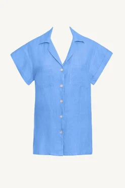 Vitamin A Playa Pocket Blouse Dream Blue Ecolinen