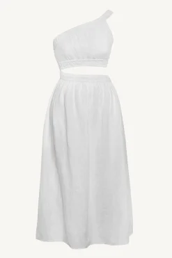 Vitamin A Reina Dress White Ecolinen
