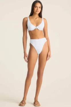Vitamin A Rossi Underwire Top White Seersucker Stripe