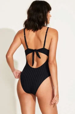 Vitamin A Rossi Underwire One Piece Black SuperRib