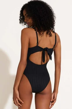 Vitamin A Rossi Underwire One Piece Black SuperRib