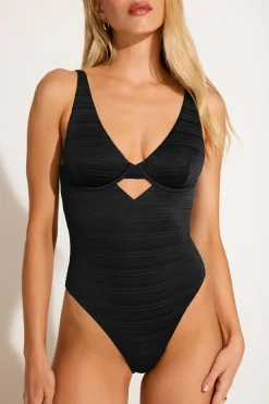 Vitamin A Rossi Underwire One Piece Seersucker Stripe