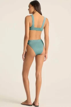 Vitamin A Skylar Top Aqua Metallic