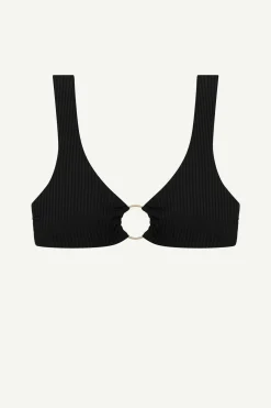 Vitamin A Skylar Top Black EcoRib