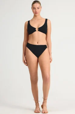Vitamin A Skylar Top Black EcoRib