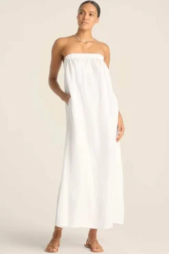 Vitamin A Soleil Dress White EcoLinen