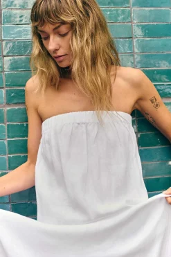 Vitamin A Soleil Dress White EcoLinen