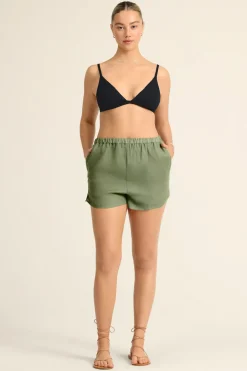 Vitamin A Tallows Linen Short Agave EcoLinen