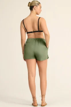 Vitamin A Tallows Linen Short Agave EcoLinen