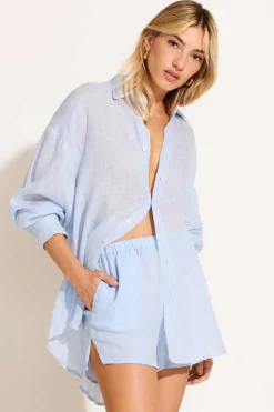 Vitamin A Tallows Linen Short Celeste EcoLinen