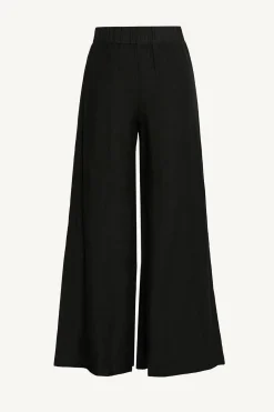 Vitamin A Tallows Linen Wide Leg Pant Black EcoLinen