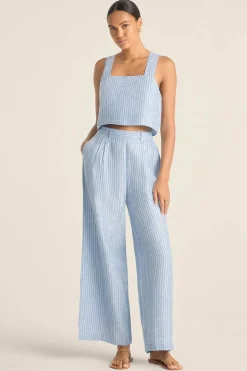 Vitamin A The Getaway Pant Summer Stripe EcoLinen