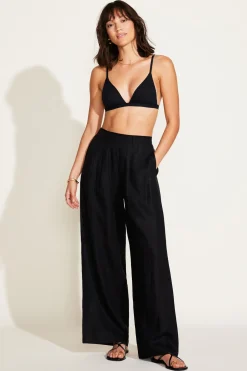 Vitamin A The Getaway Pant Black EcoLinen