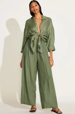Vitamin A The Getaway Pant Agave EcoLinen