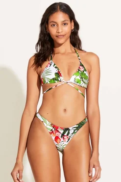 Vitamin A Upcycled Gia Wrap Top Baja Botanical