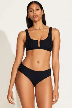 Vitamin A Ursula Bralette Top Black SuperRib