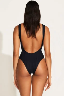 Vitamin A Ursula One Piece Black SuperRib