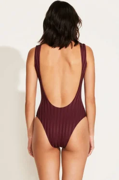 Vitamin A Ursula One Piece Sangria SuperRib