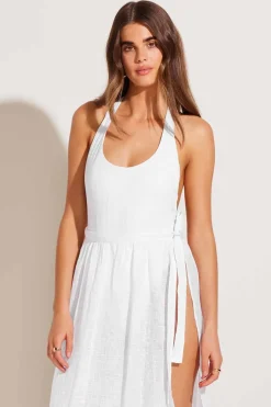 Vitamin A Vera Wrap Skirt White Ecolinen