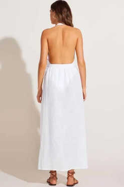 Vitamin A Vera Wrap Skirt White Ecolinen