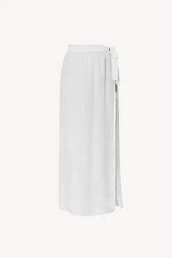 Vitamin A Vera Wrap Skirt White Ecolinen