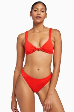 Vitamin A Zuri Bralette Poppy EcoLux