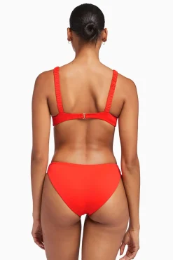 Vitamin A Zuri Bralette Poppy EcoLux